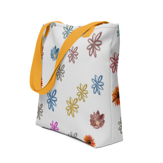 Floral Daisy Tote Bag
