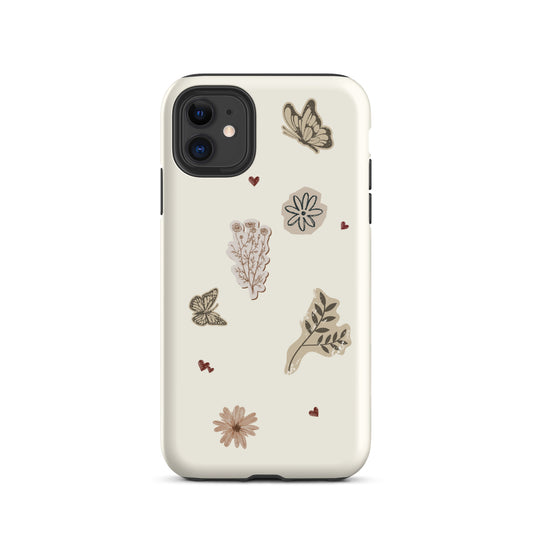 Vintage Sticker iPhone case with dual-layer protection by Amaannat
