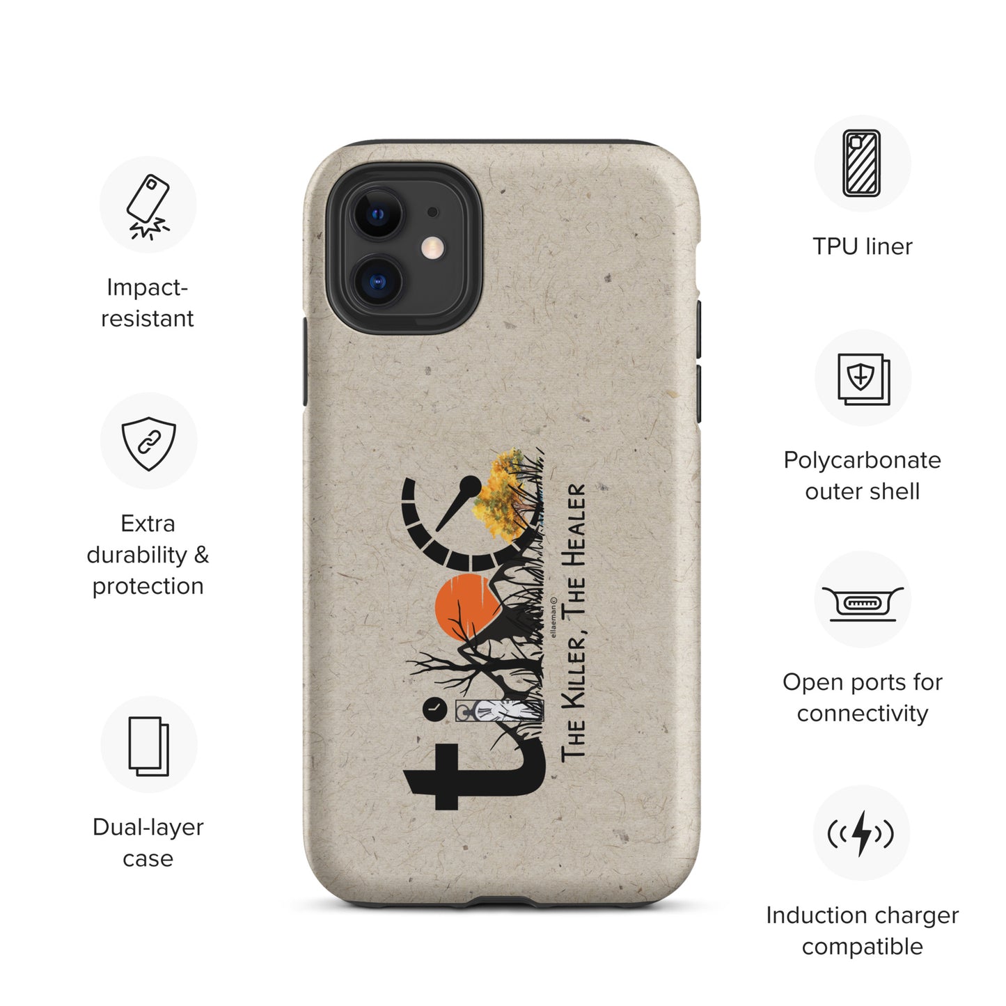 Time, The Killer, The Healer – iPhone Case