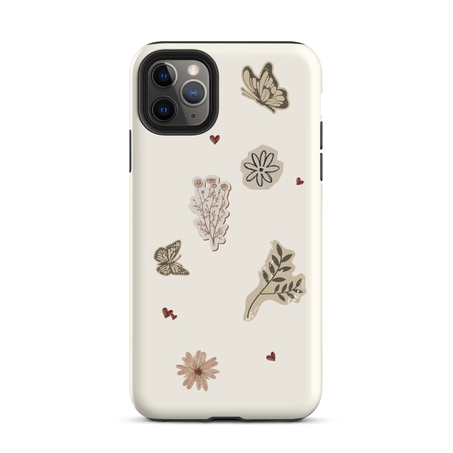 Amaannat dual-layer iPhone case with vintage-inspired sticker artwork